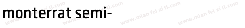 monterrat semi字体转换
